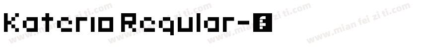 Katerio Regular字体转换